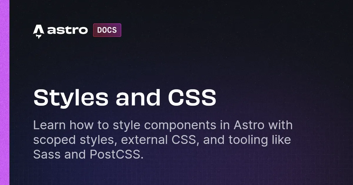 Styles and CSS
