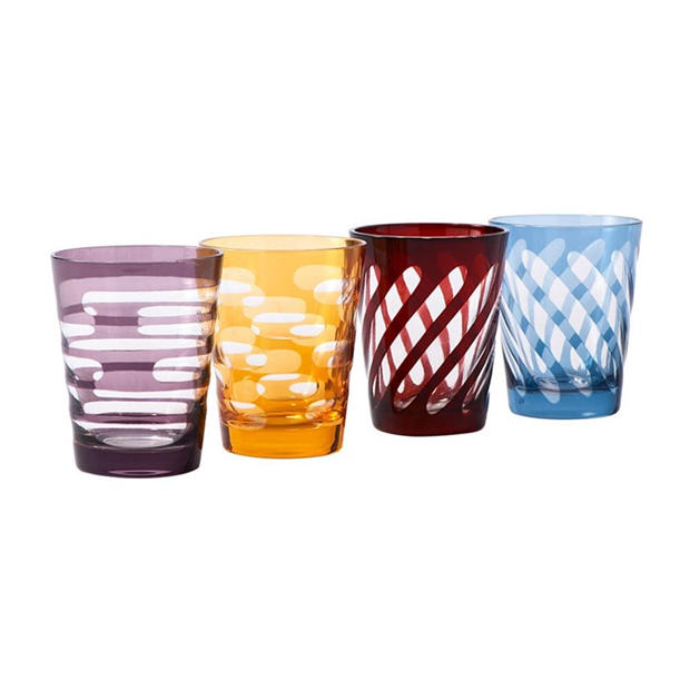 Pols Potten: Pols Potten PolsPotten Mixed Tubular Glass Tumblers