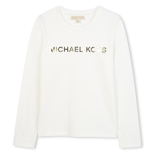 MICHAEL KORS: MICHAEL KORS Kids' MK Metallic Long Sleeve T-Shirt