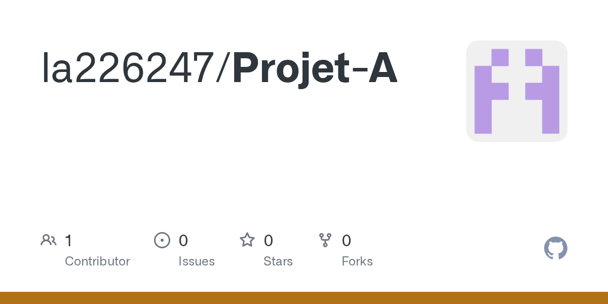 GitHub - la226247/Projet-A