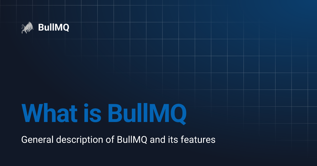 What is BullMQ | BullMQ