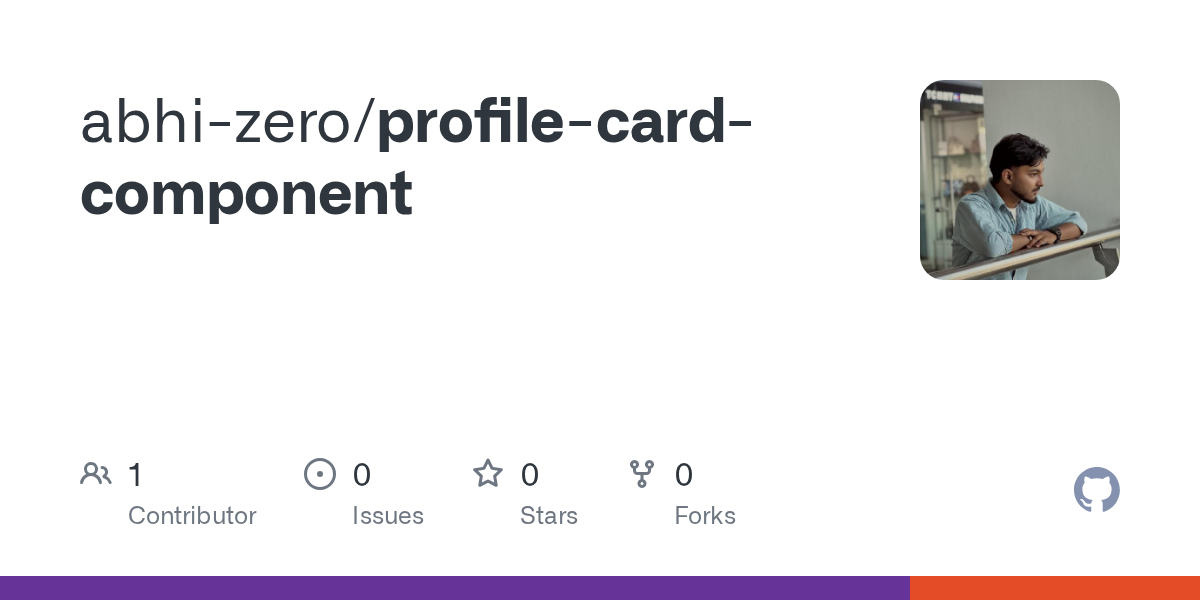 GitHub - abhi-zero/profile-card-component