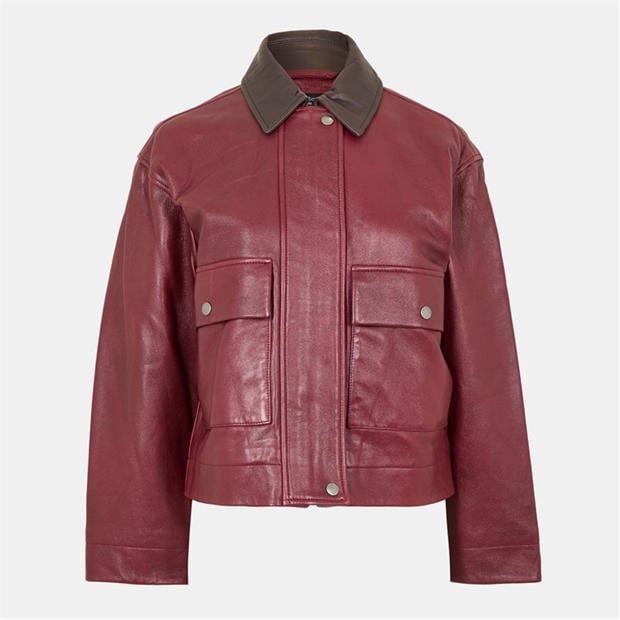 RAG AND BONE: RAG AND BONE Women's Nonie Leather Tailored Fit Jacket