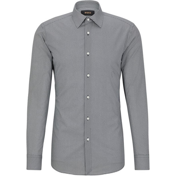 Boss: Boss Men's Hays Kent Long Sleeve Plain Shirt